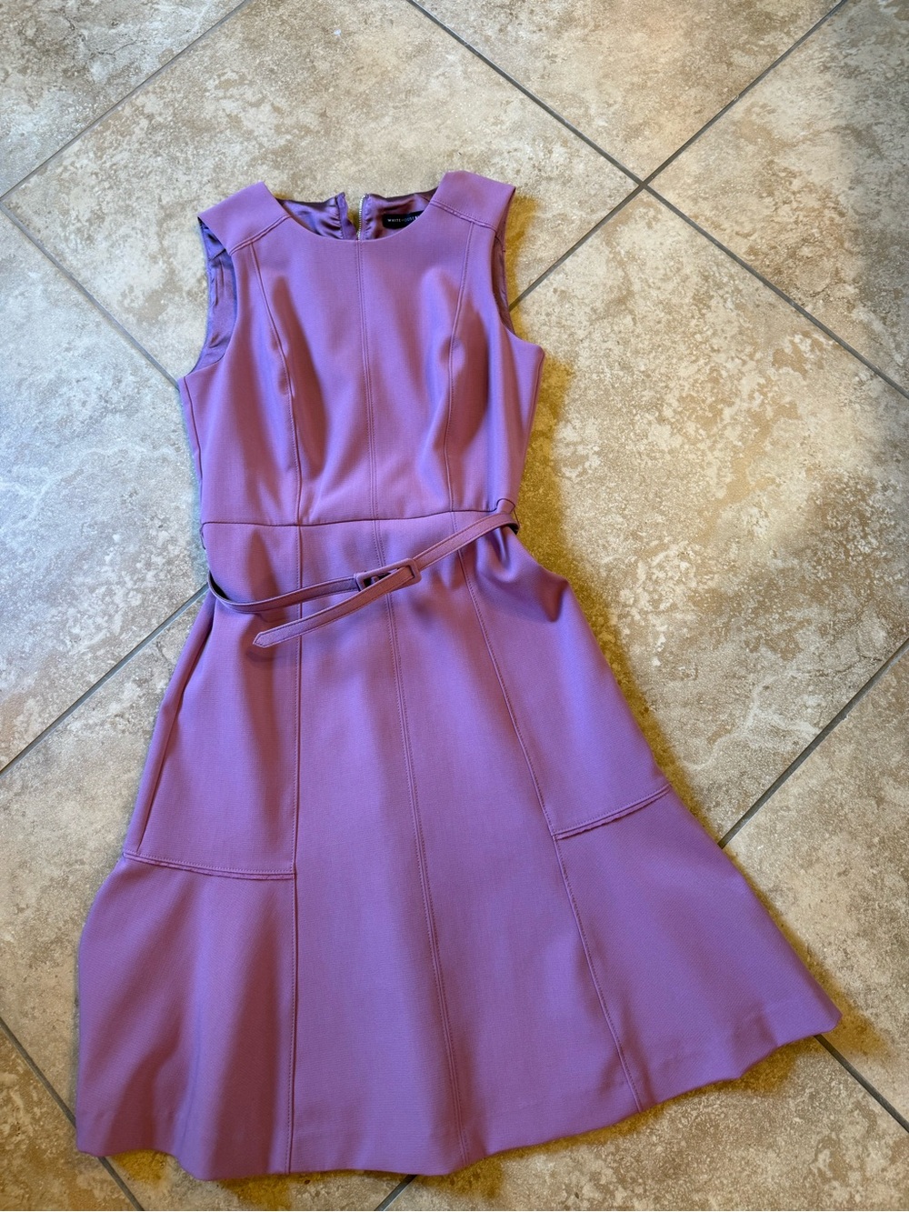 White House Black Market Lavender/Purple Midi Dress